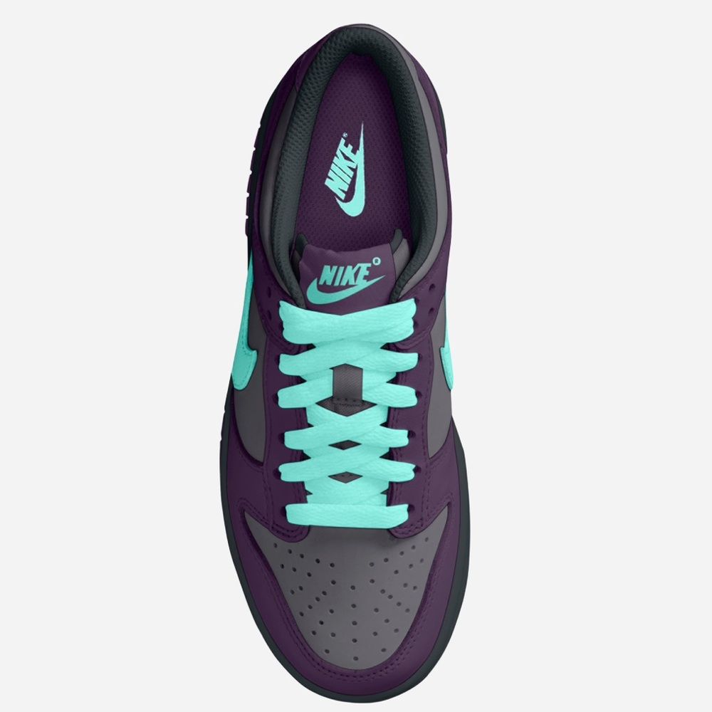 🩵💜 Nike Dunk Low Purple teal 💜🩵 - Picture 3 of 3